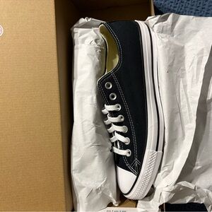 Black Converse Low Top sneakers with White Soles